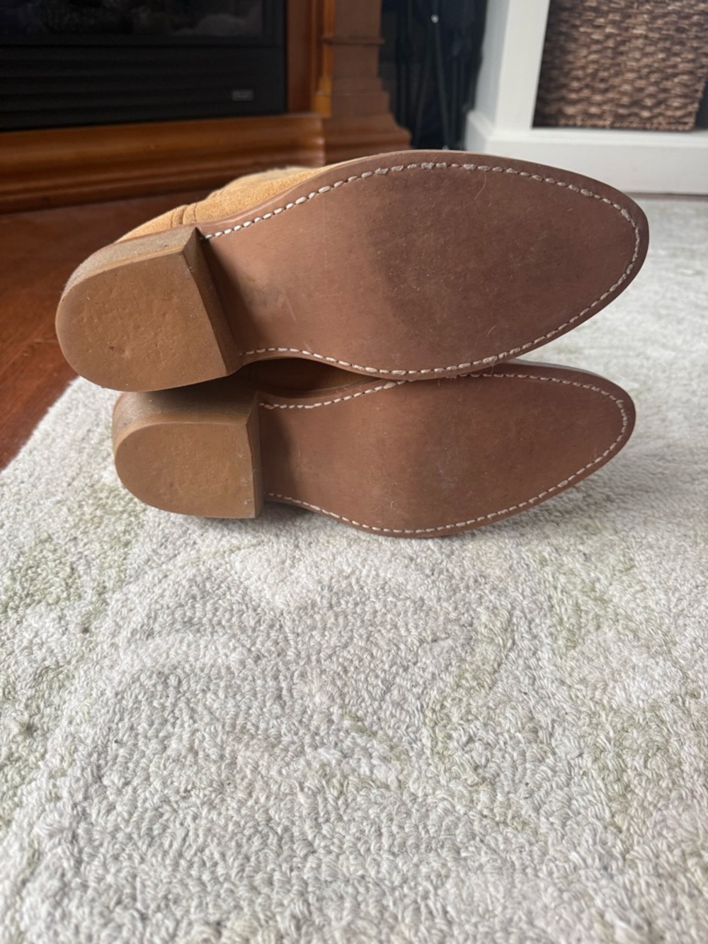 Laredo Tan Leather Cowboy Boots - Picture 6 of 7